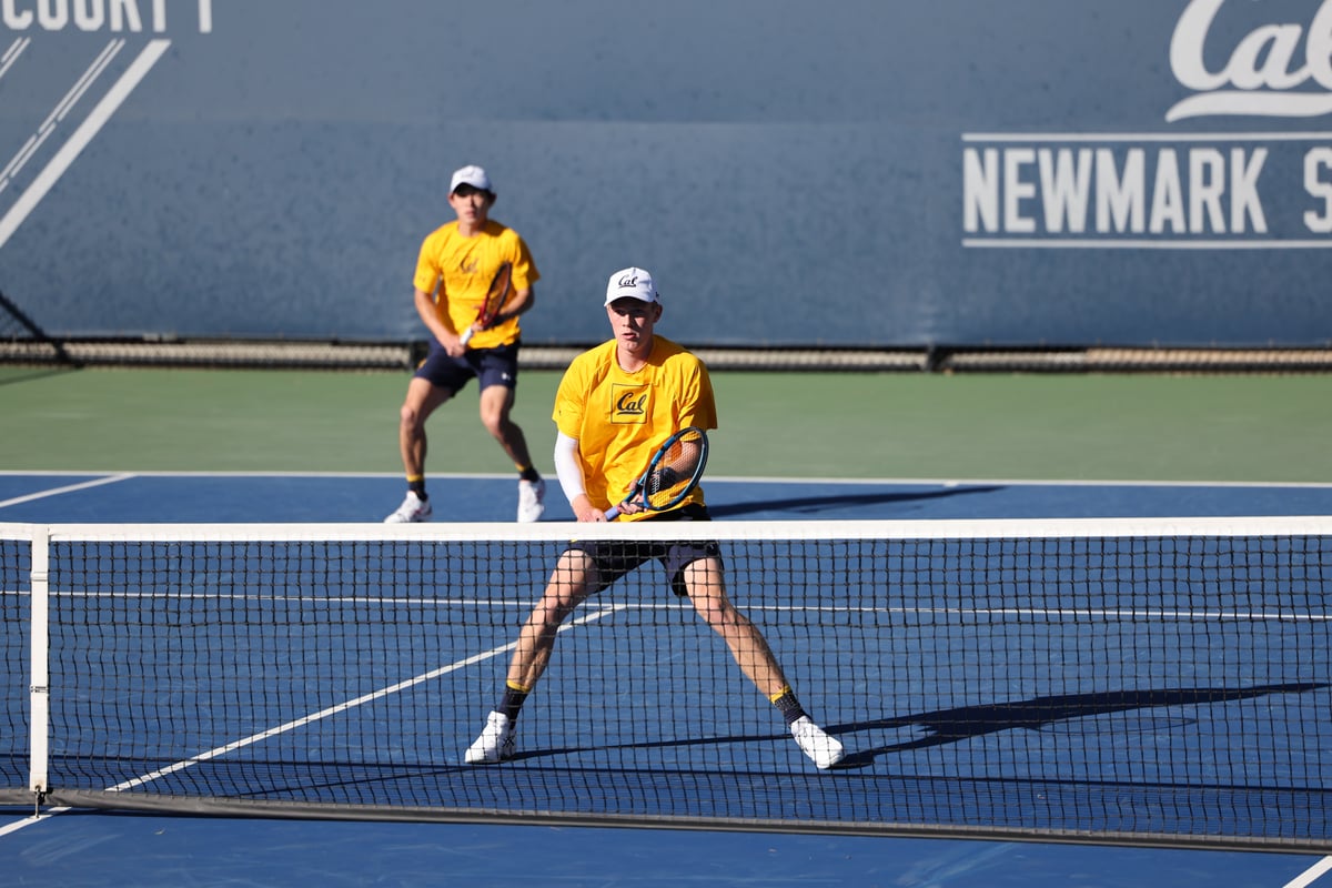 2022-01-22 MTEN: Cal Men's Tennis vs Saint Marys (Al Sermeno)
