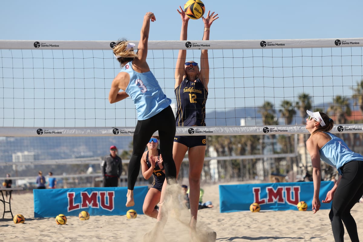 2022-02-25 BVOL: Cal Beach Volleyball vs LMU (Al Sermeno)