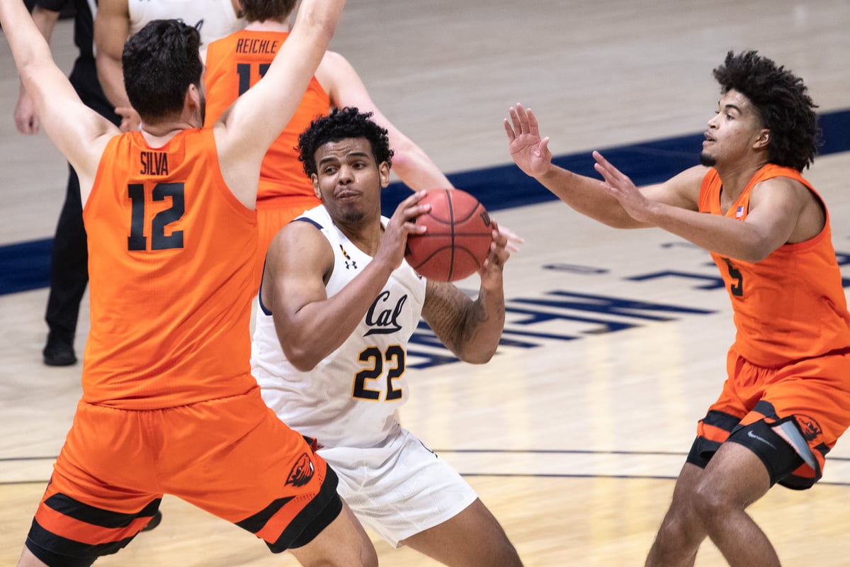 2021-02-25 MBB: Cal Men's Basketball vs Oregon State (Al Sermeno)